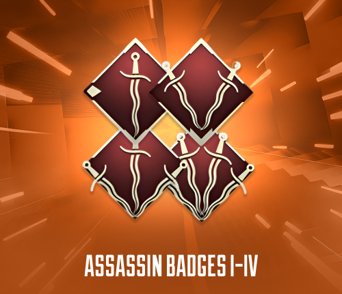 ASSASSIN BADGES I-IV